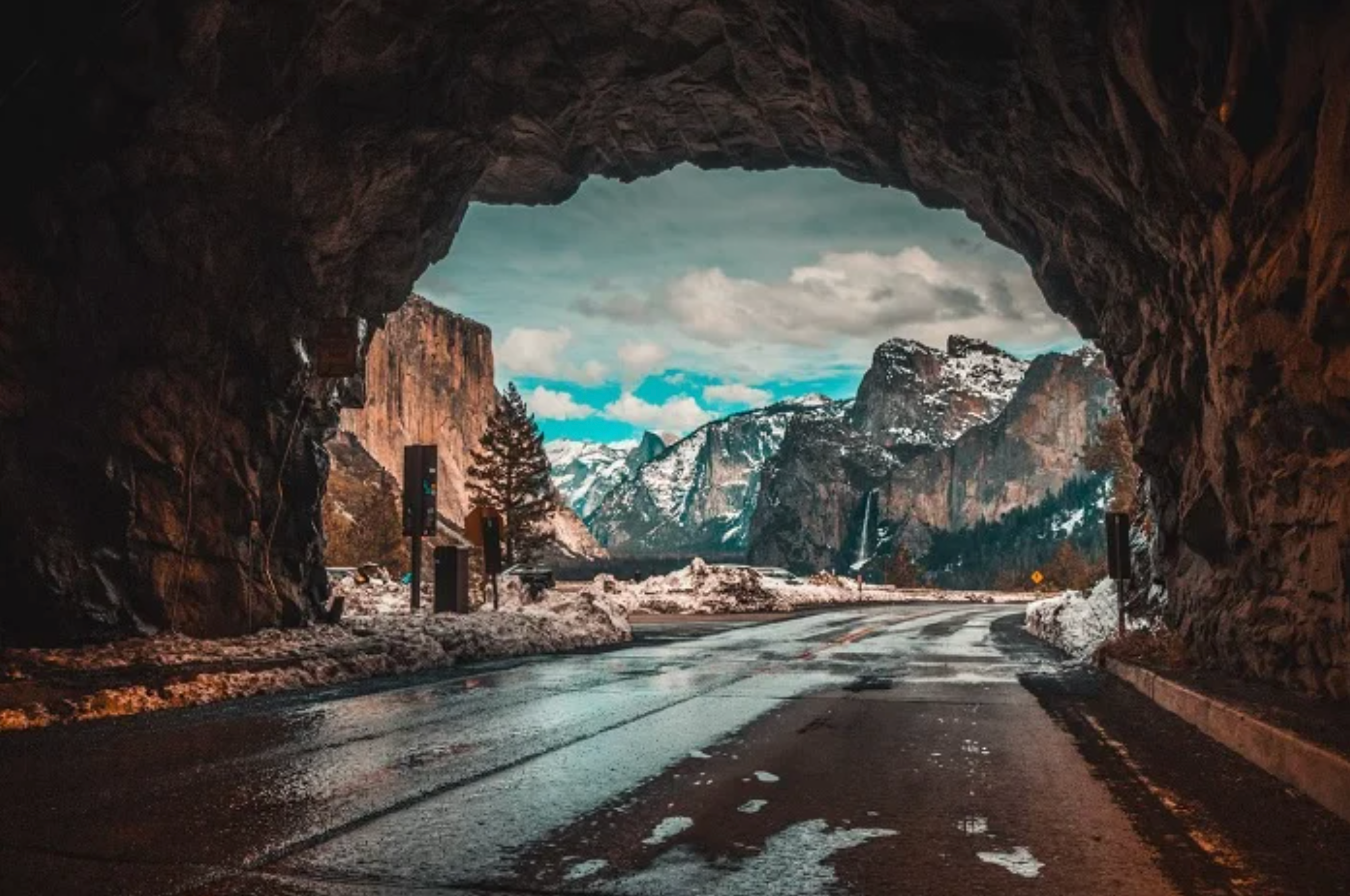 Mountain Tunnel Photo Print
